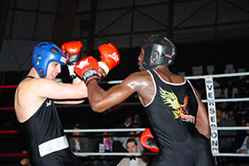 Boxeurs sur ring